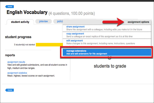 qub assignment extension